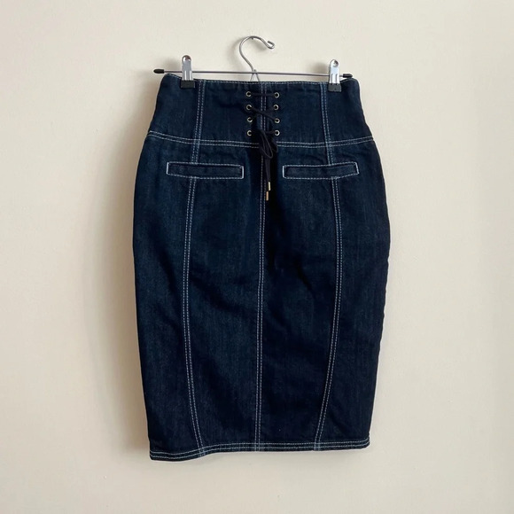 Ecko Y2k Denim Buckle Midi Skirt - Picture 2 of 7